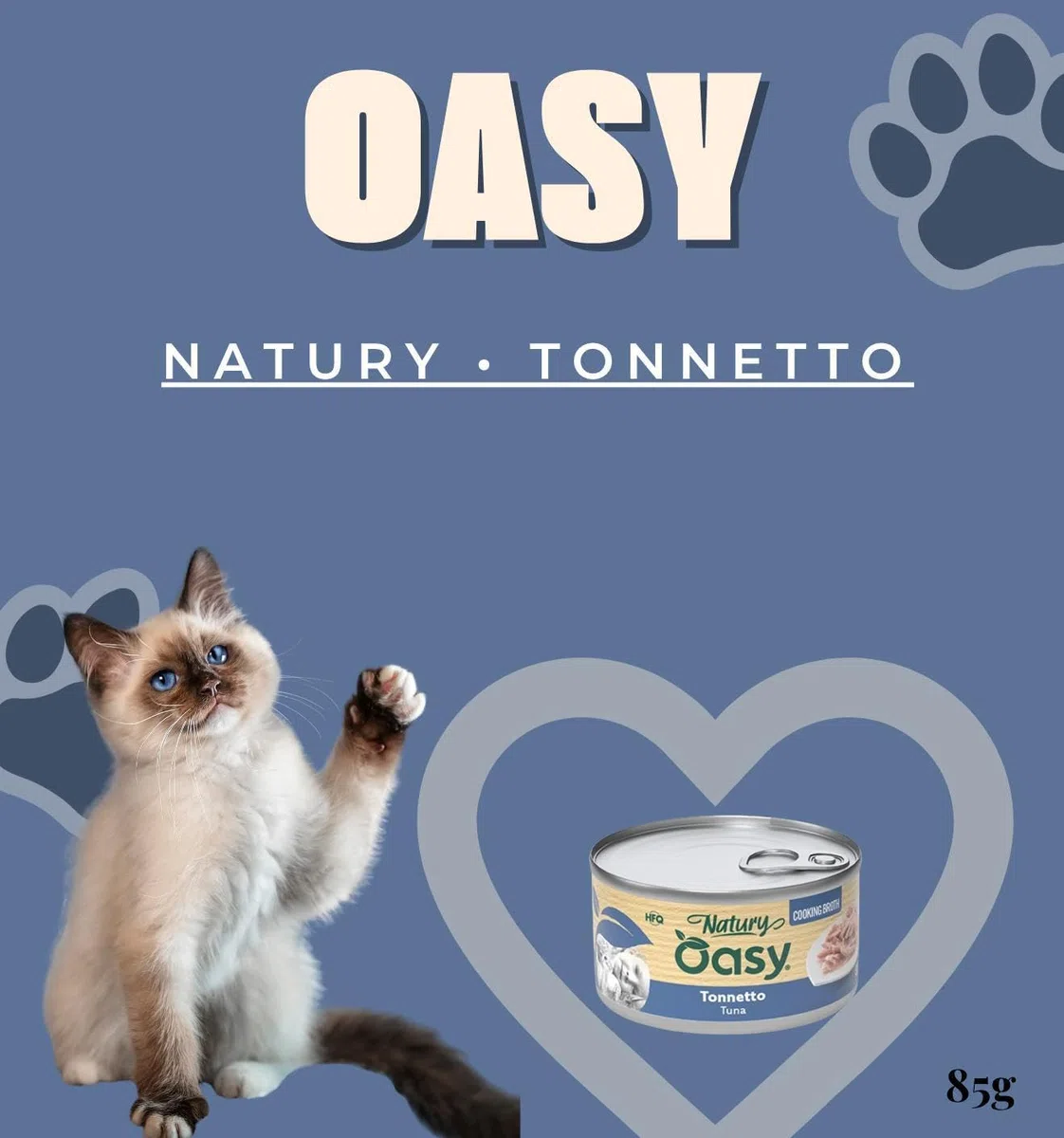 Oasy - Humo para gatos Natury Cooking Broth, sabor atún, suaves filos naturales en caldo de cocción para gatos adultos de todos los tamaños y razas | 12 latas de 85 gramos cada una.