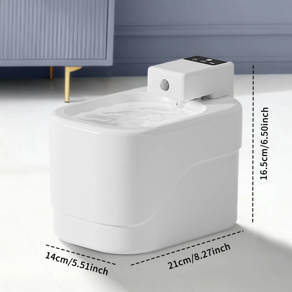 Fuente de Agua Automática para Gatos Dispensador de Bebida Inalámbrico de 2 | Fuente de Agua Recargable para Mascotas para Animal Pequeño Animal Pequeño de Interior en el Suelo