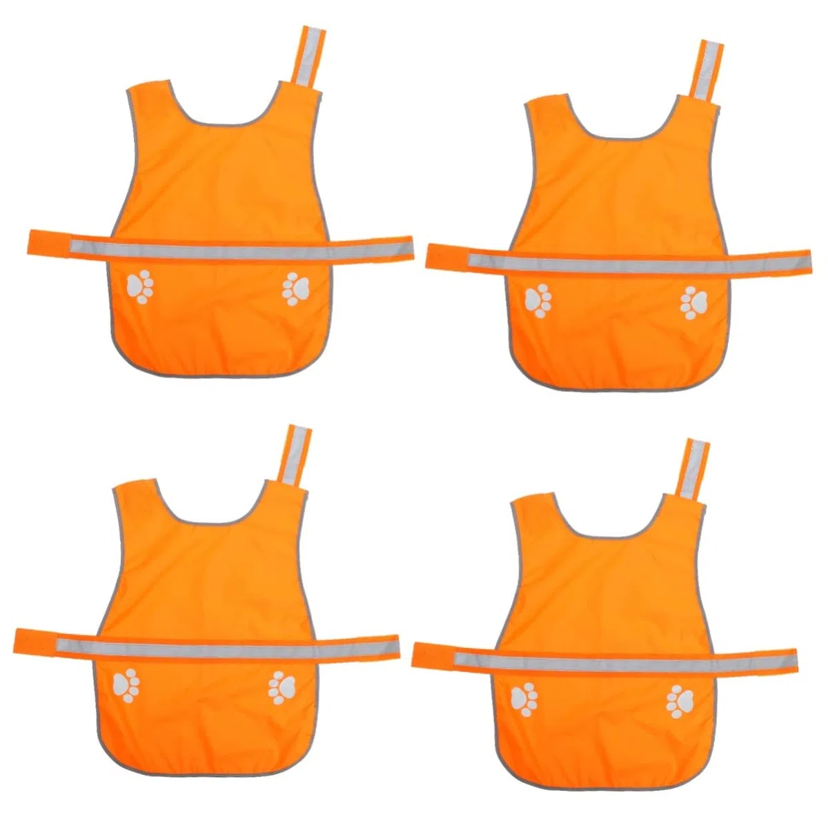 SUPVOX 4 Piezas Chaleco Reflectante para Perros Chaleco Disfraz Ropa para Mascotas para Caminar Corriendo Salvaguardia Tela Oxford Pequeño Chalecos Reflectantes