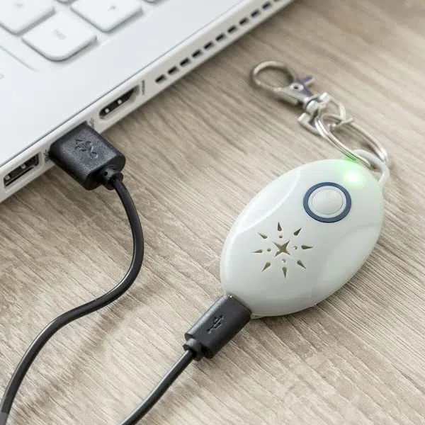 Repelente de pulgas ultrasónico portátil, Repelente de Mosquitos electrónico no tóxico Recargable por USB, Repelente de prevención de pulgas de Insectos Plaga para Perros, Gatos (2Pcs)