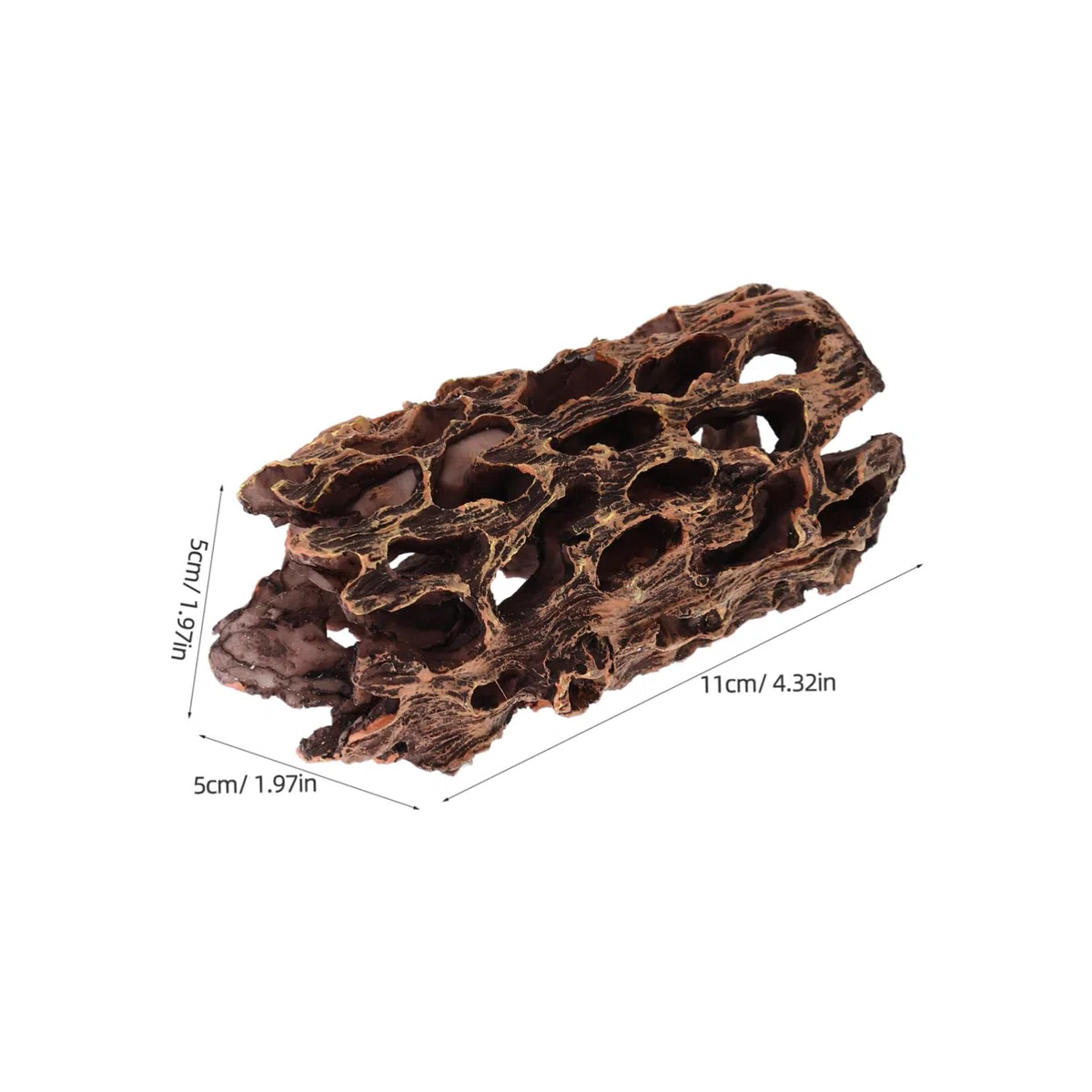 Happyyami 5piezas Escondite De Camarones y Peces para Acuario Decoración De Pecera Cueva para Ocultarse Accesorios para Acuarios y Hábitats De Peces