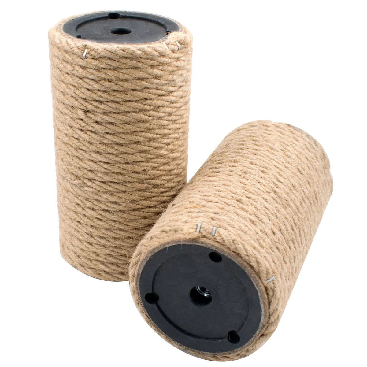 Paquete de 2 postes rascadores para gatos, cuerda de yute, poste de repuesto para gatos, torre de cubo, gatitos, poste para rascar, juguetes interactivos, accesorios de muebles alfombrados, árbol