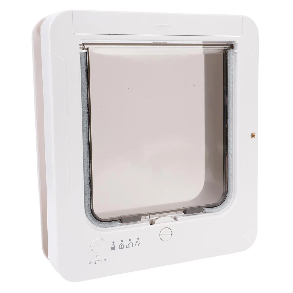 ASHATA Puerta Inteligente para Gatos para Interior y Exterior, Puerta para Mascotas con Detección Automática con Collar Activado, Fácil Instalación, para el Hogar
