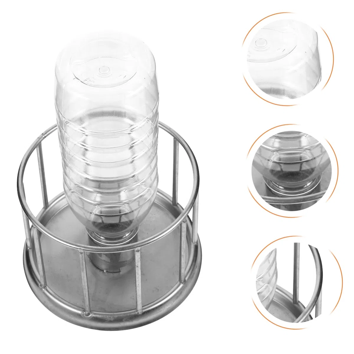 Milisten 5piezas Comedero y Bebedero Multifuncional para Reptiles Plato De Acero Inoxidable para y Pequeños Reptiles Diseño para Agua y Comida para Terrarios
