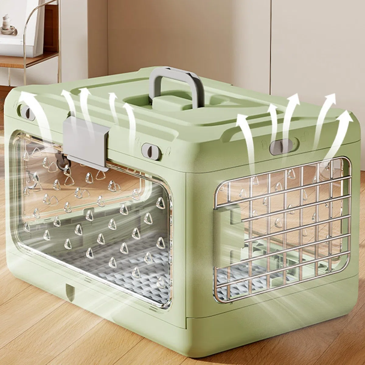 Transportín para Gatos Transportadora Transpirable para Mascotas | Transportín Rígido de Perros Para Mascotas Pequeñas O Medianas, Cachorros Y , Salidas, Camping, Paseos, Viajes Por Carretera
