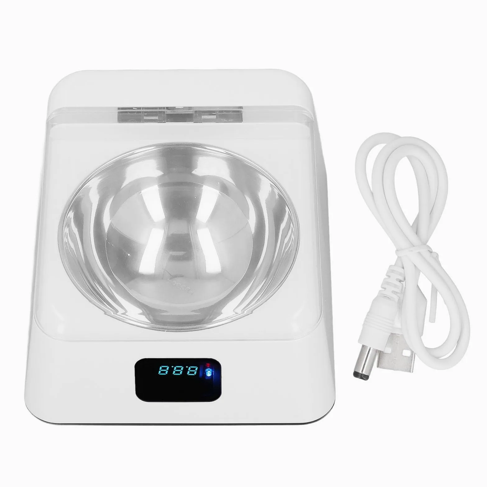 Comedero Inteligente, Cuenco para Mascotas con Apertura de Tapa de Inducción y Sensor Infrarrojo para Perros Pequeños y Medianos, Capacidad de 350ml