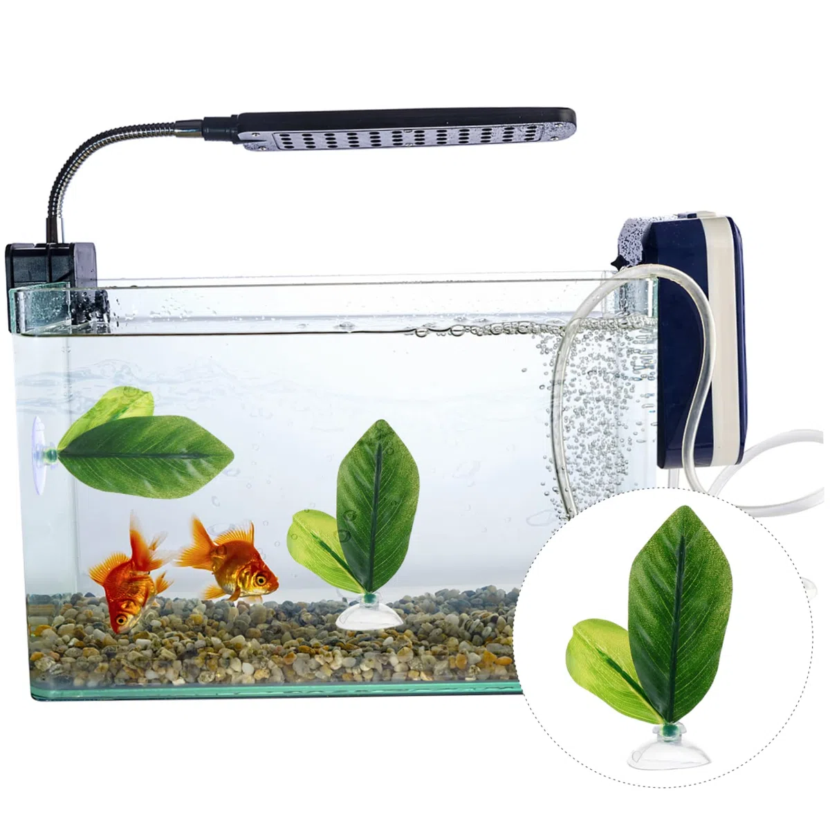 Happyyami 8piezas Decoración De Artificiales para Acuarios Simulación De Paisaje Acuático para Peceras De Agua Dulce y Salada Diseño Lifelike para Betta y Otros Peces