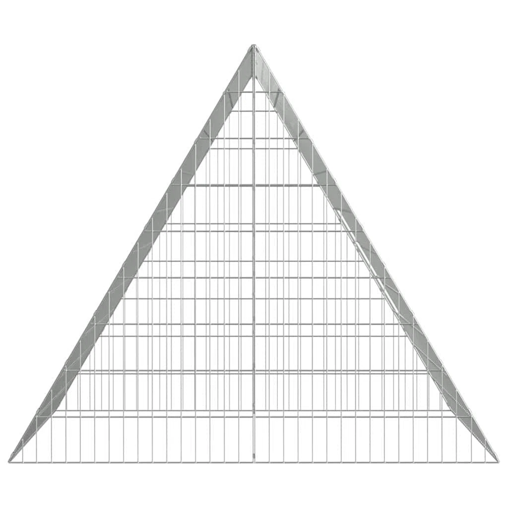 Jaula para conejos de acero galvanizado plateada, 110 x 100 x 85 cm, resistente a la intemperie, para exteriores, con rejilla estable como casa para roedores y conejera para jardín y balcón