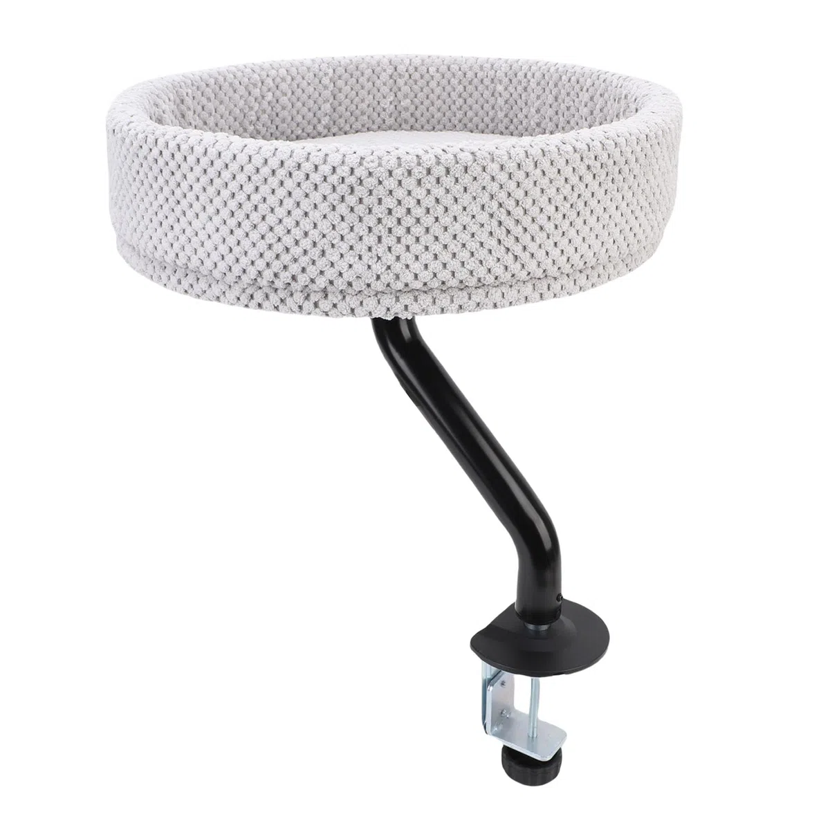 Cama Flotante Cómoda Ajustable para Gatos, Hamaca de Escritorio Resistente para Oficina en Casa, Material de Felpa de Hierro, Percha para Gatos para Espacio de Actividad Independiente