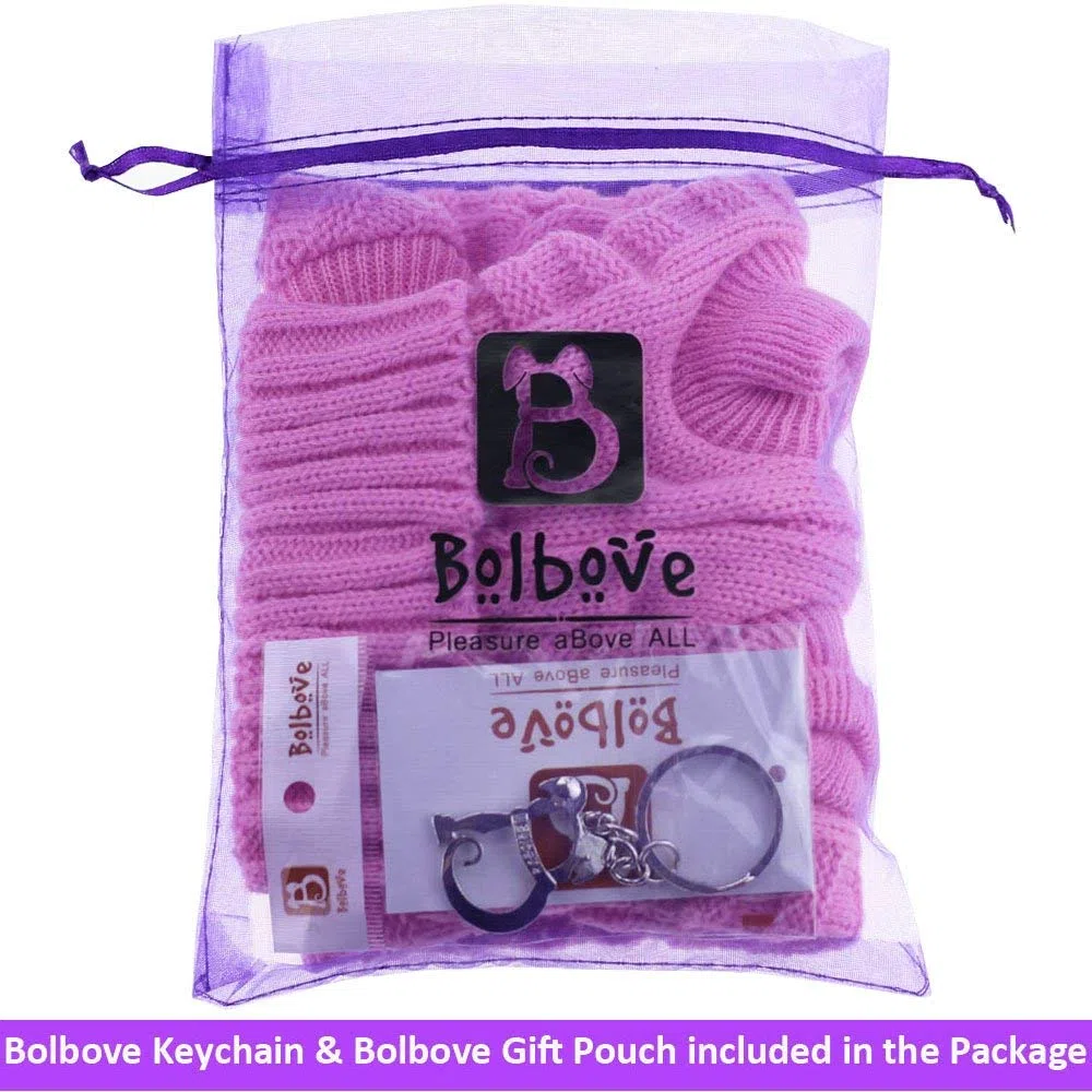 Suéter para Mascotas Bro'BearCable Knit Turtleneck para Perros y Gatos pequeños (Rosa, L)