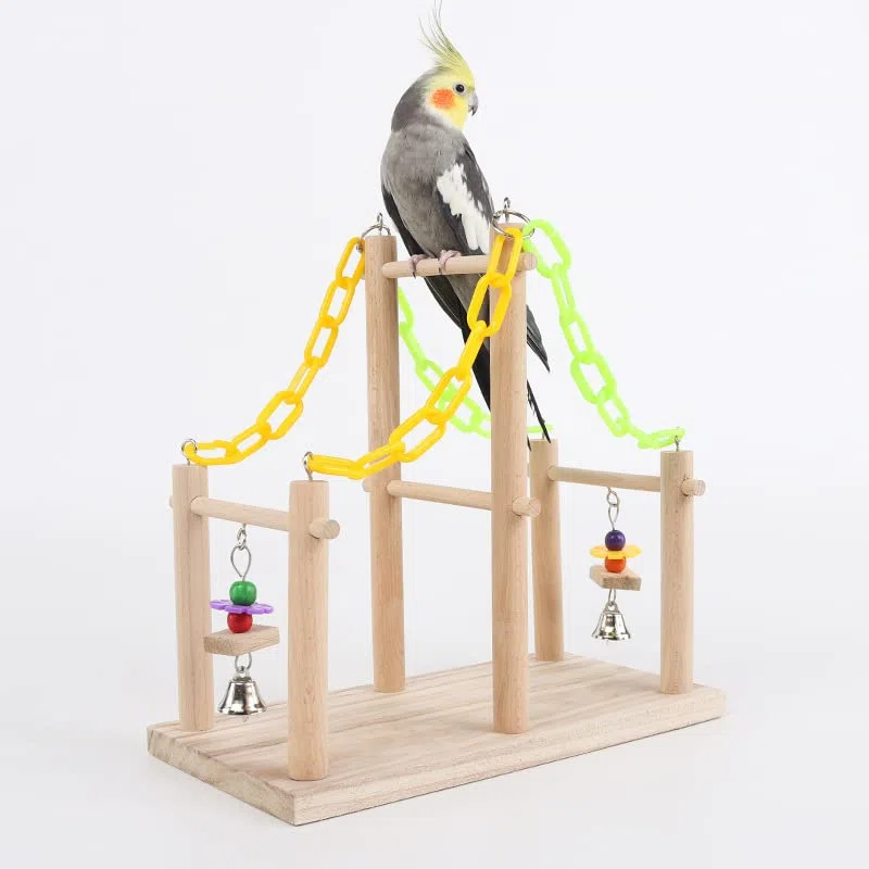Puesto de pájaros Escalera de Escalada Divertida, Red Loros, Marco, mil Anillos, Escalera Nubes, Puente Colgante, Juguete for pájaros