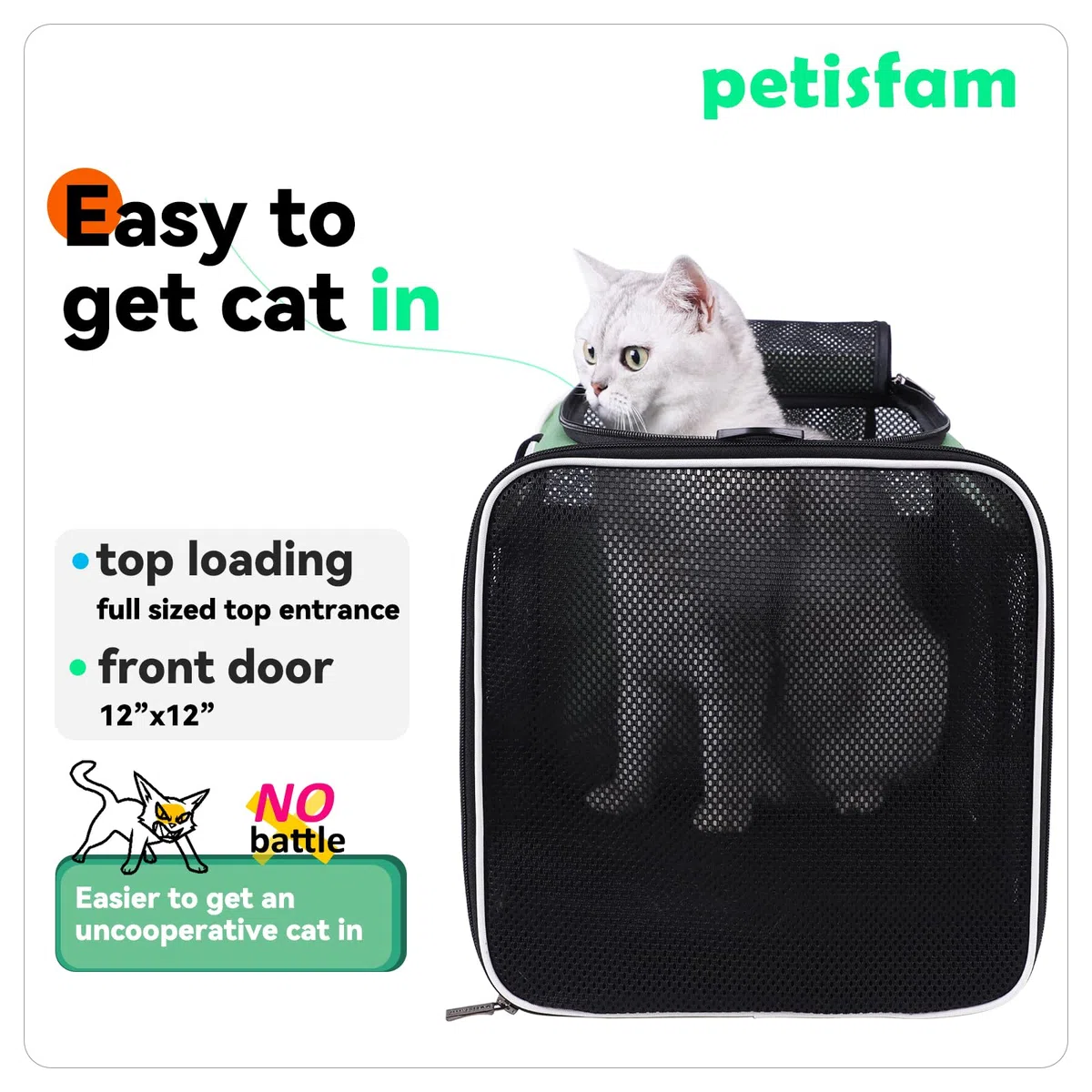 Petsifam - Transportín para mascotas (2 gatos)