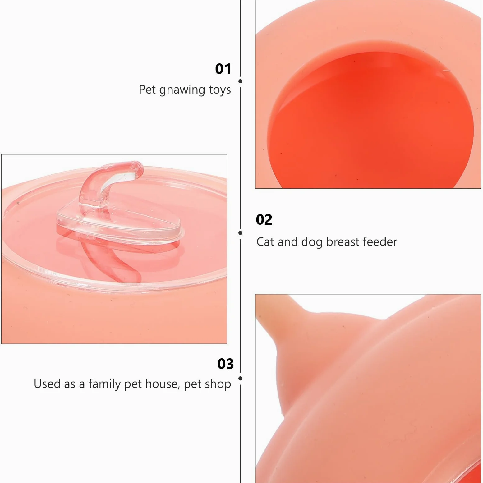 Herramienta de Alimentación y Reutilizable para Cachorros y Gatitos Comedero para Mascotas de Silicona Buena Elasticidad Recién Nacidas en Casa