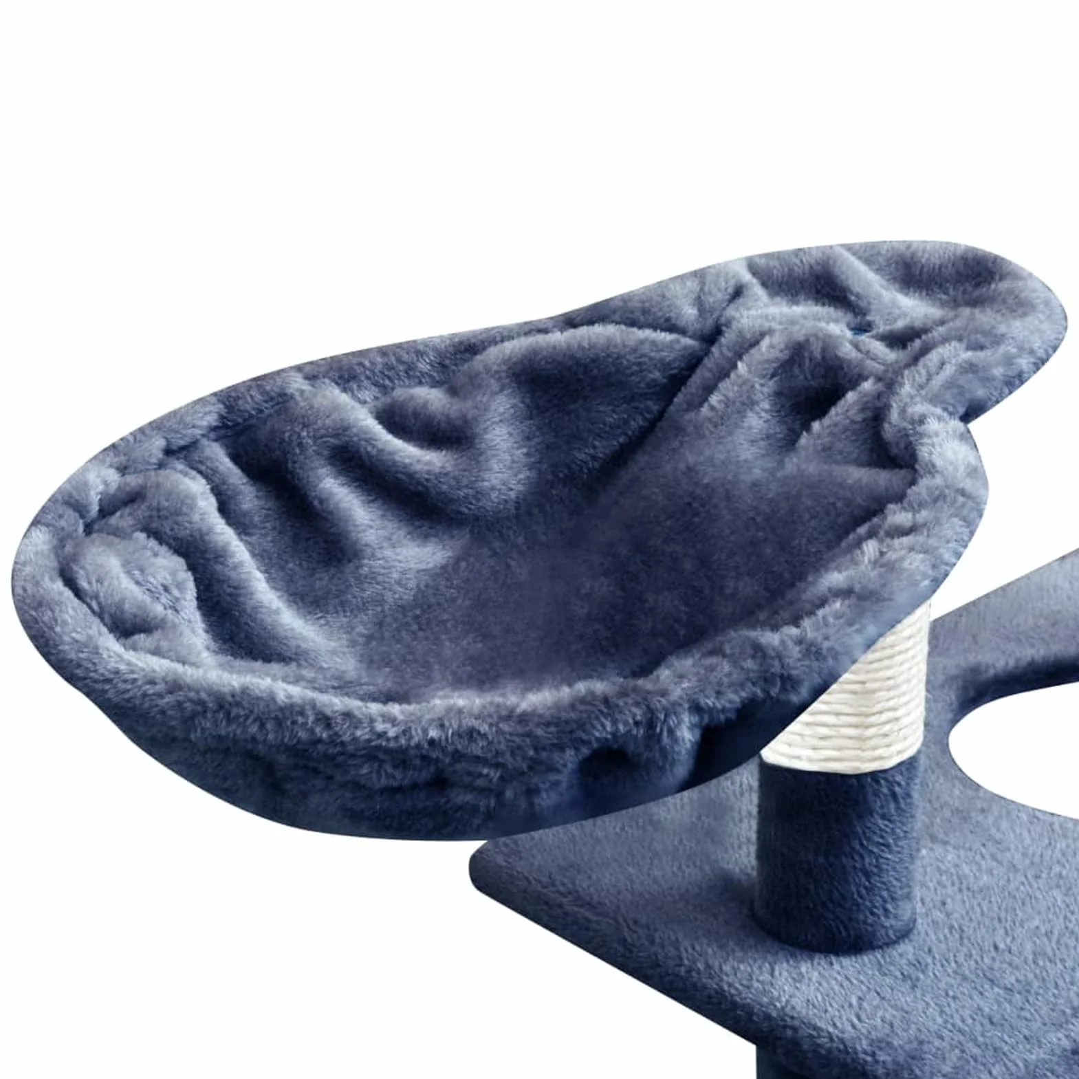 ShGaxin Rascador para Gatos Poste rascador de sisal, Rascador Gato, Arbol Rascador para Gatos, Gatos Accesorios, Torre Gatos, Arranhador para Gatos, Casa para Gatos, 150 cm Azul Oscuro