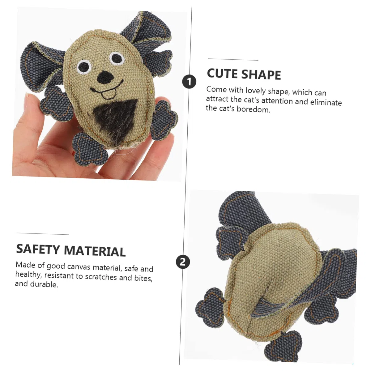 Kisangel 15piezas Juguetes para Gatos De Lona Forma De Ratón Juguetes Masticables para Gatitos Accesorios Interactivos para Mascotas Estimulación y Entretenimiento Interior