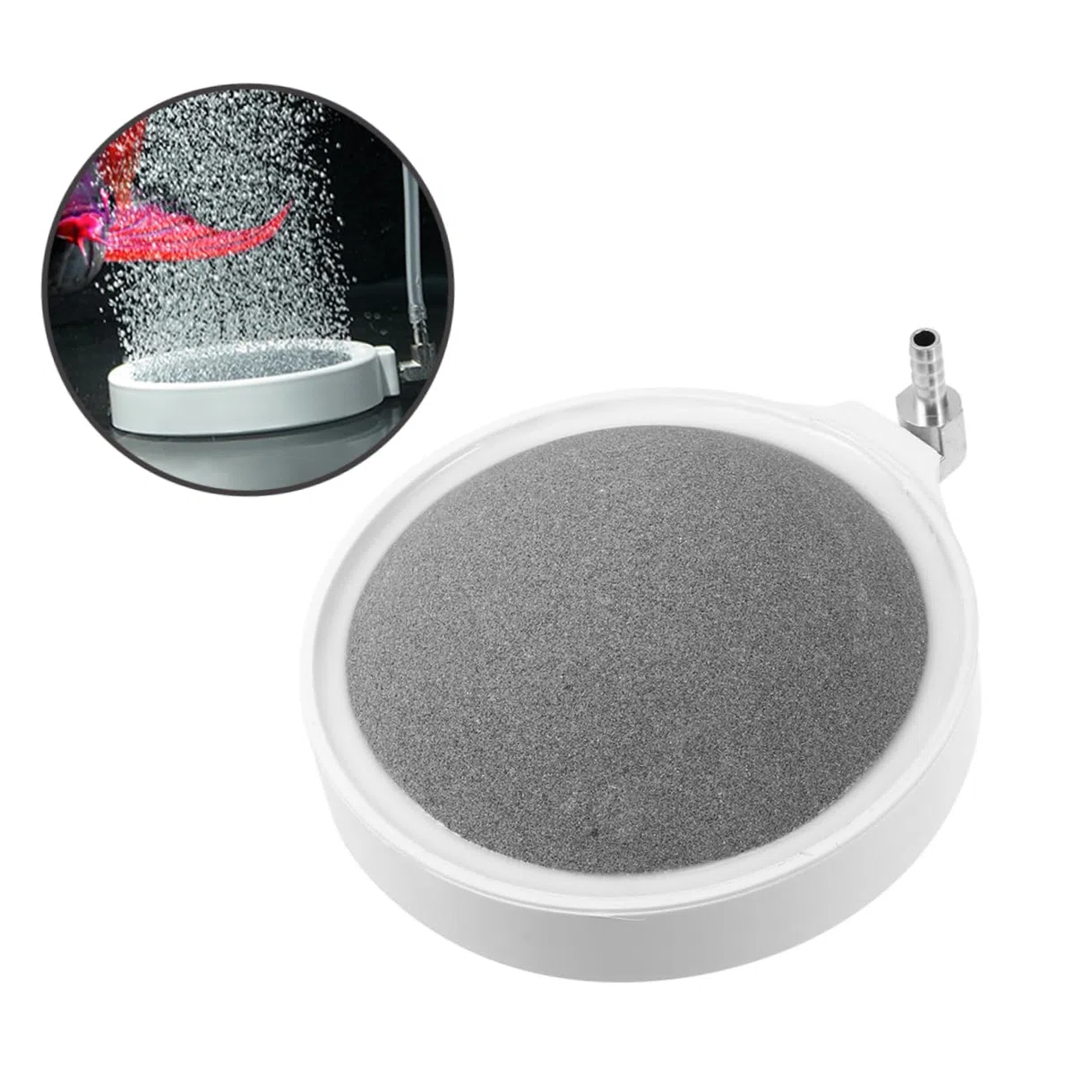 2piezas Piedra De Aire para Acuarios Difusor De Burbujas De Accesorios para Peceras De Agua Dulce y Salada Fácil Instalación Aumenta El Contenido De y Circula Nutrientes