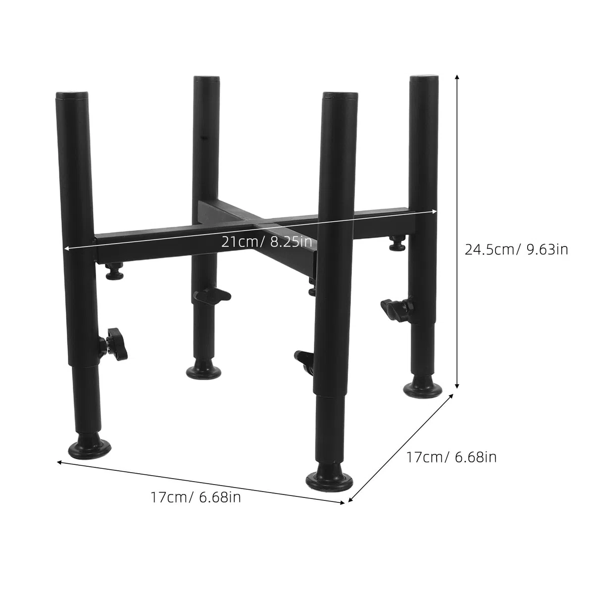 YARNOW Soporte para Cuencos de Perro de Acero Inoxidable Ajustable de 6.3 a 10.2 Pulgadas Base Estable y Mantenimiento Fácil para Uso Diario en Ocupadas