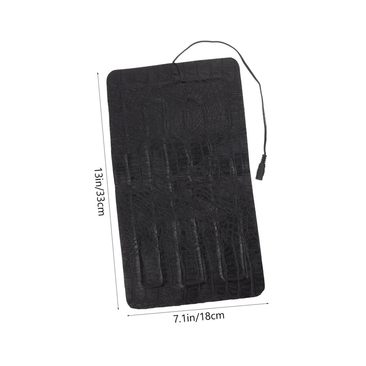 UKCOCO Alfombrilla Térmica para Reptiles USB de Niveles, Cuero Negro