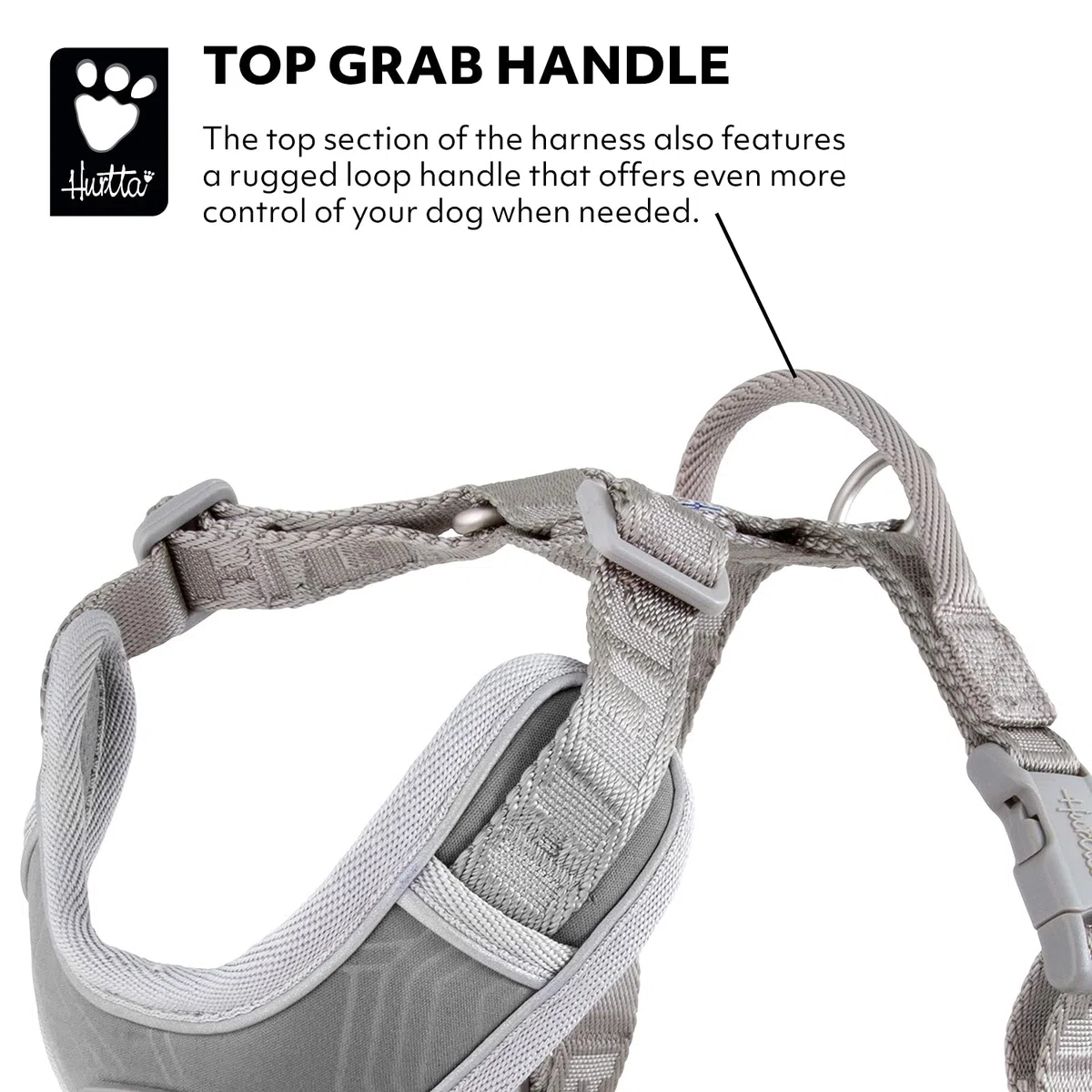 Hurtta Venture - Arnés para Perro sin tirones, Sombra, 16-18 Pulgadas
