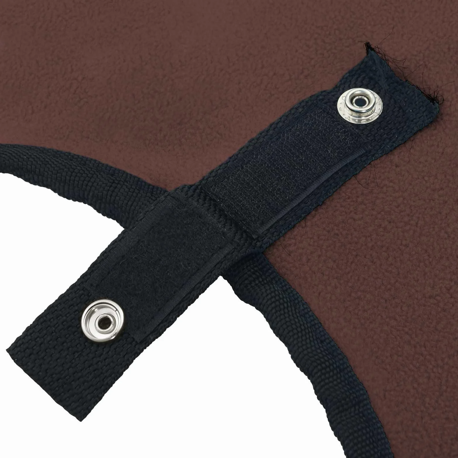 Manta para caballo, color marrón oscuro, 75 cm, poliéster, mimbre, para invierno, para exteriores, transpirable, resistente al agua, resistente al viento, forro para el cuello, protección