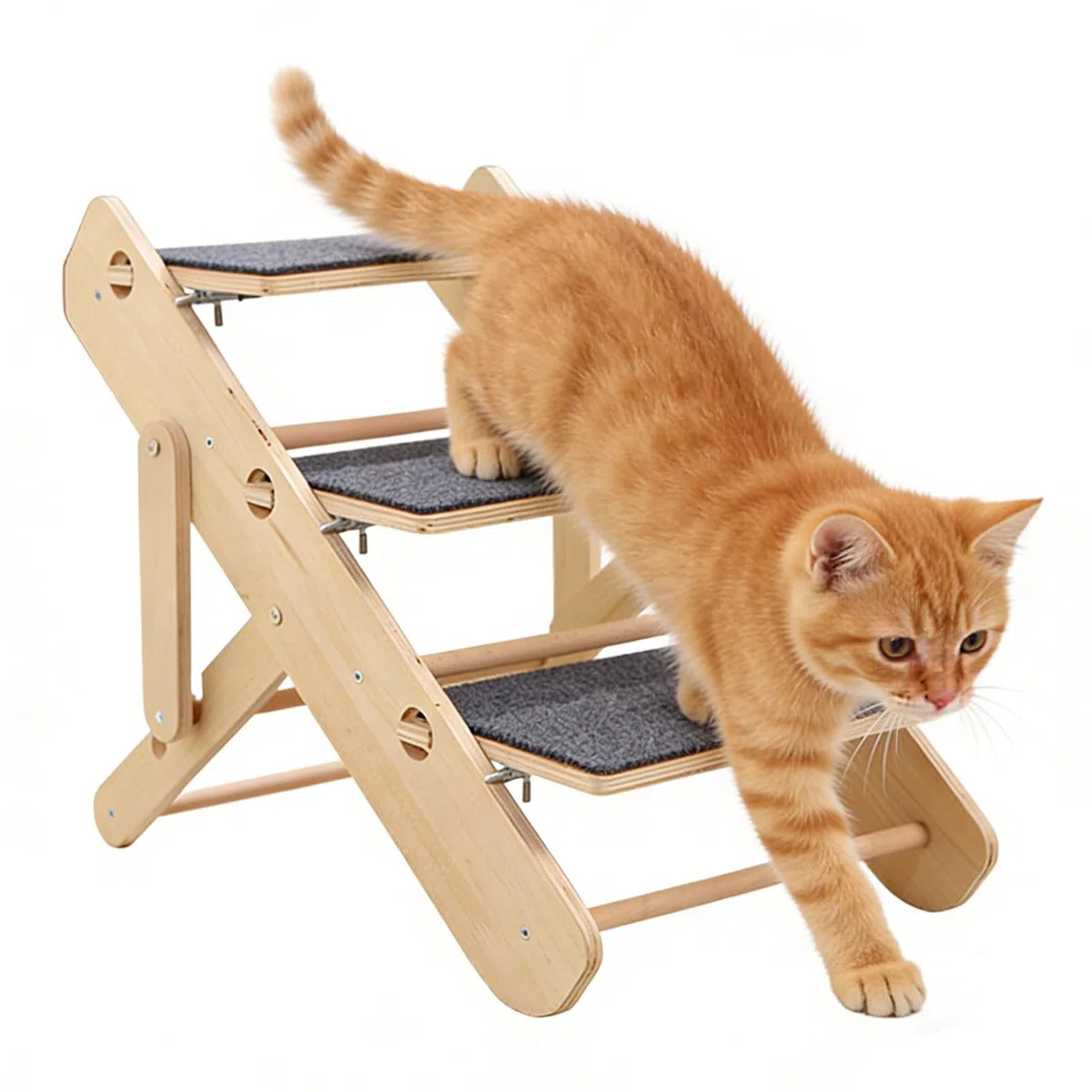Rampa para Perros Plegable Escaleras Plegables Estables para Mascotas | Para Subir a la Cama o al Sofá para Subir al Sofá, Sillón, Cama o Utilizar en Salón y Dormitorio