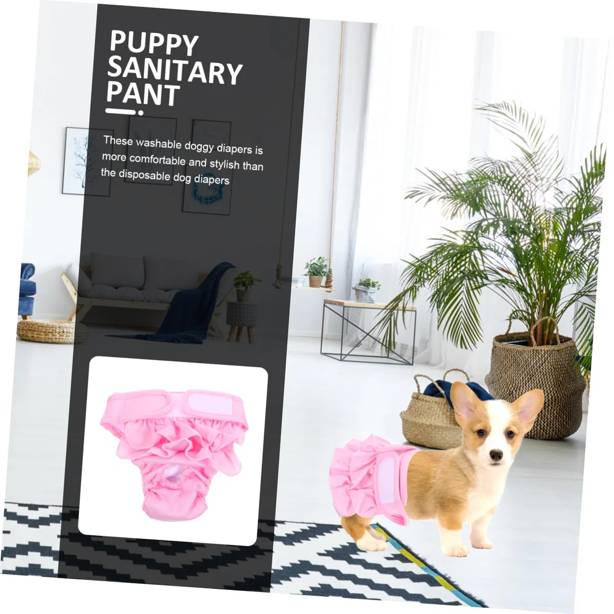 Kisangel 4piezas Pañal Sanitario para Braguitas Reutilizables y Lavables para Diseño Elegante Material y Cómodo para y Hembras