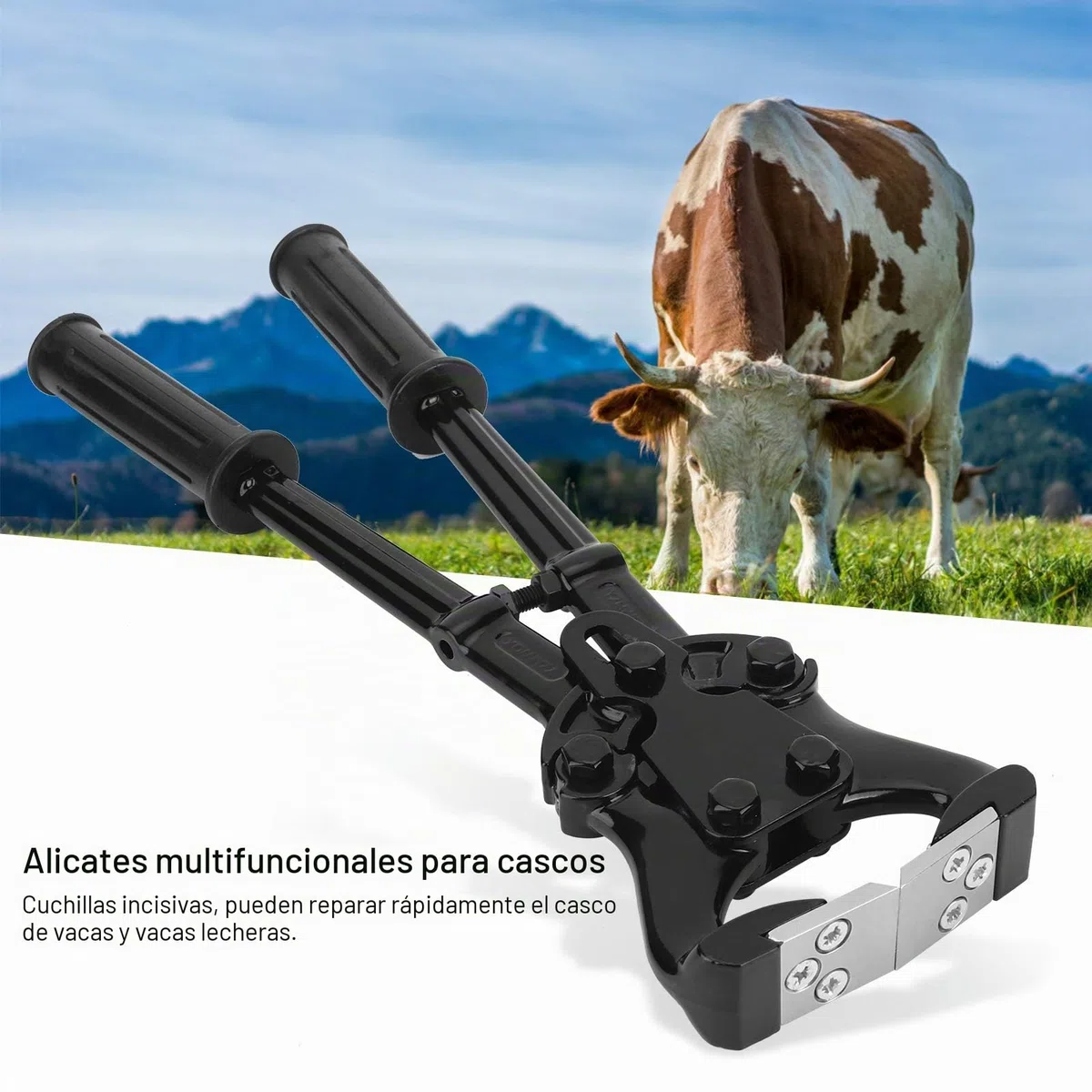 Pinza para pezuñas, con Cuchillas incisivas Tenazas multifuncionales Resistentes al Desgaste para pezuñas de Vaca, Vacas Vacas lecheras Granjero para el hogar