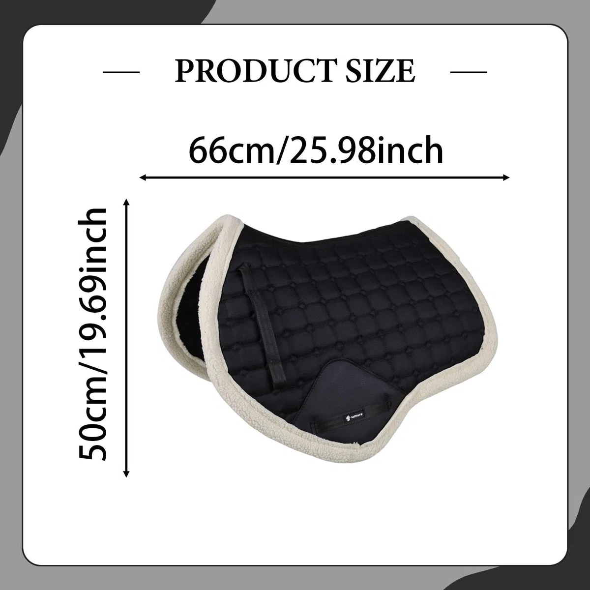 F Fityle Protector de Silla de Montar para Caballo, Almohadilla Absorbente de Sudor para Caballo, Accesorio Deportivo práctico y Resistente al Desgaste.