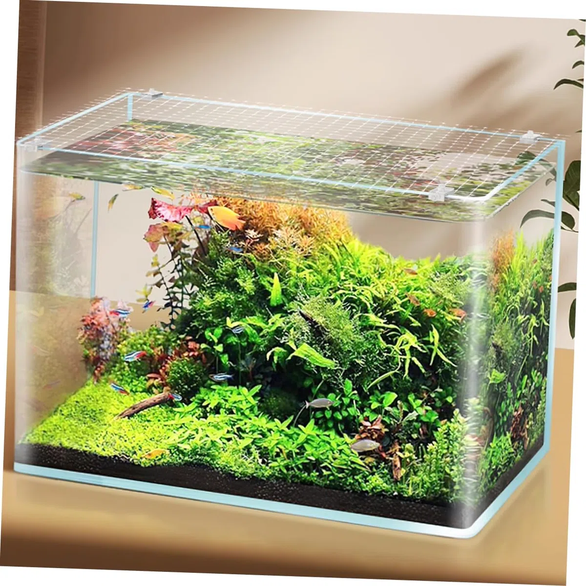Yardwe Conjunto De Anti-Salto para Acuario Malla De Protección para Peceras Antiescape Múltiples para Evitar Peces Salgan del Tanque