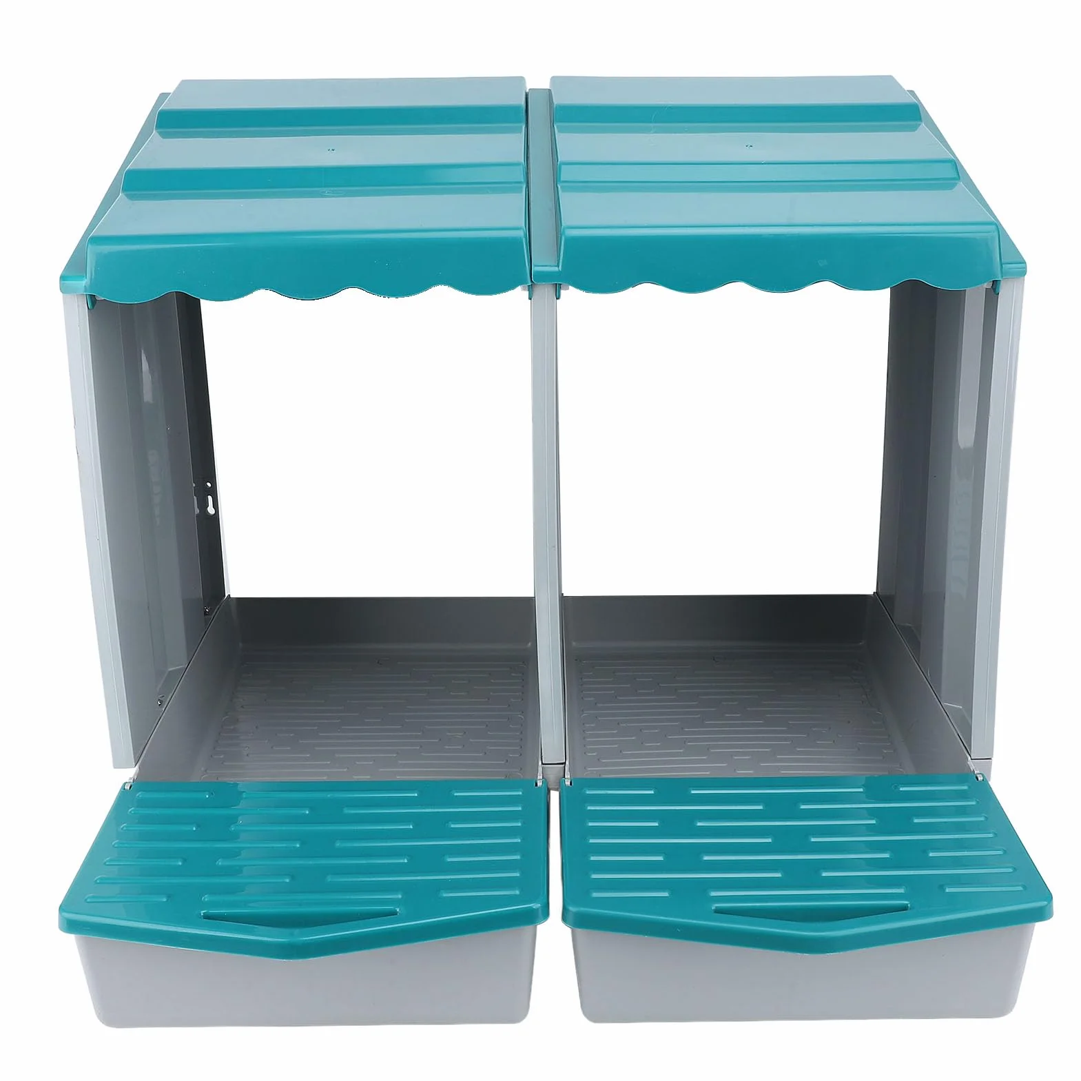 Caja Nido para Pollos, Material PP Resistente a la Intemperie, Cajas Nido para Pollos de Fácil Montaje, Caja Modular para Gallinero con Diseño Extraíble para Gallinas, Patos, Aves de Corral