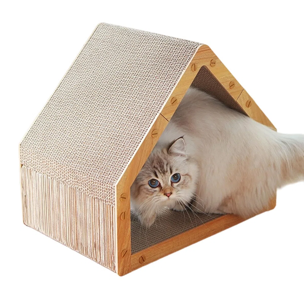 Una casa rascadora para Gatos Cama Interactiva de Juego para Mascotas y | Tablero Rascador para Gatos El en interior exterior escalada hogar dormitorio apartamento dormir y descanso
