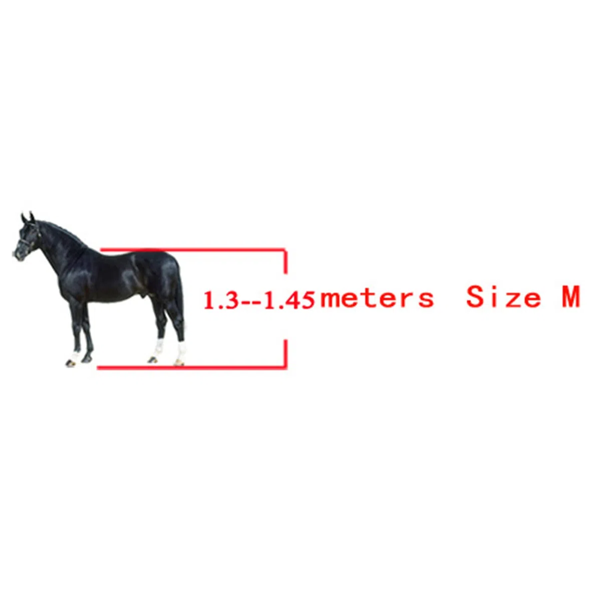 Botas de Caballo para Patas Delanteras Y Traseras, 4 Piezas PU Caballos Tendon Fetlock Brace Guard Boots, Envolturas Protectoras para Patas de Caballo para Montar, Absorción de Impactos, Saltos(M)