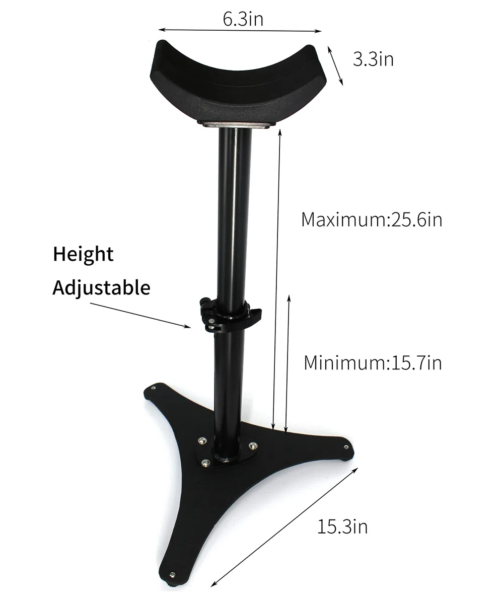 Soporte de Metal para pezuña con Altura Ajustable, Soporte para pezuñas de Caballo, Color Negro