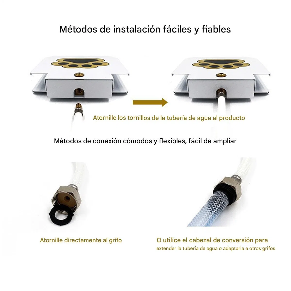 Juguetes Fuente De Agua para Perros Exterior Dispensador De Agua para