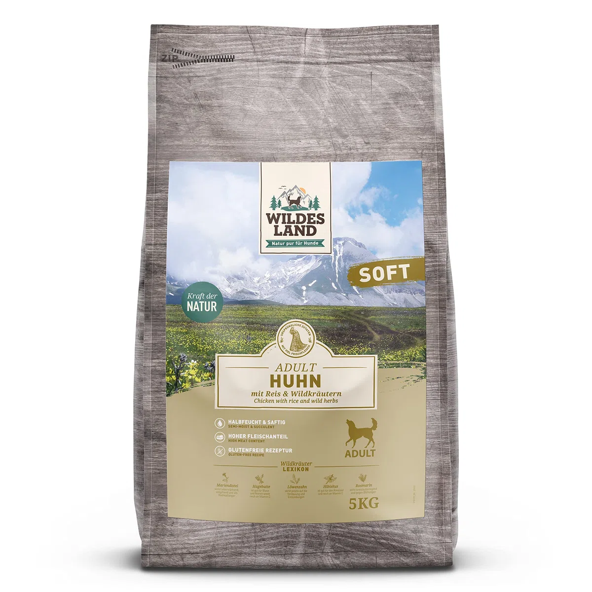 Wildes Land Pienso Perro Sabor Pollo y Arroz 5 Kg