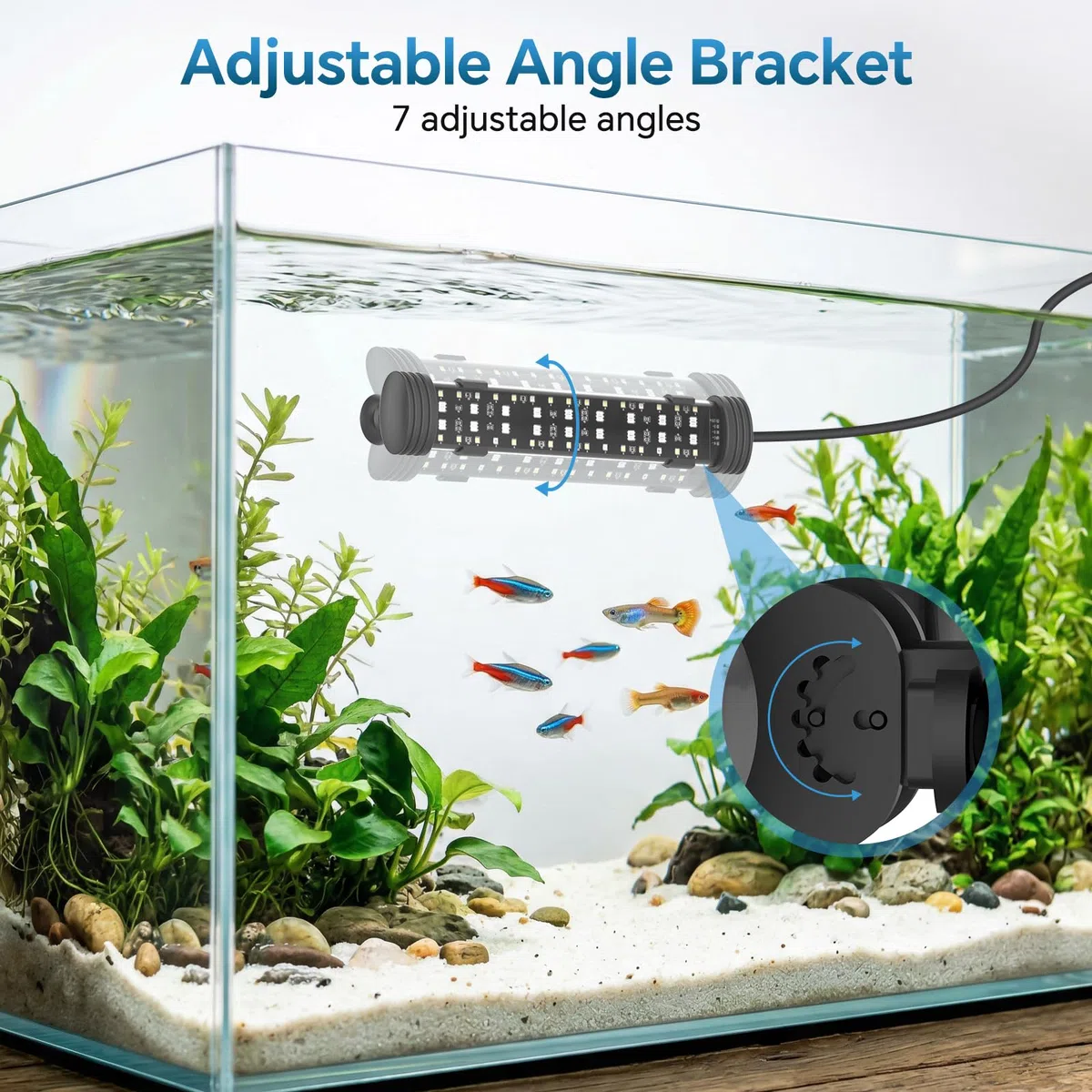 AQQA Iluminación LED para acuario, luz para acuario (36 W)
