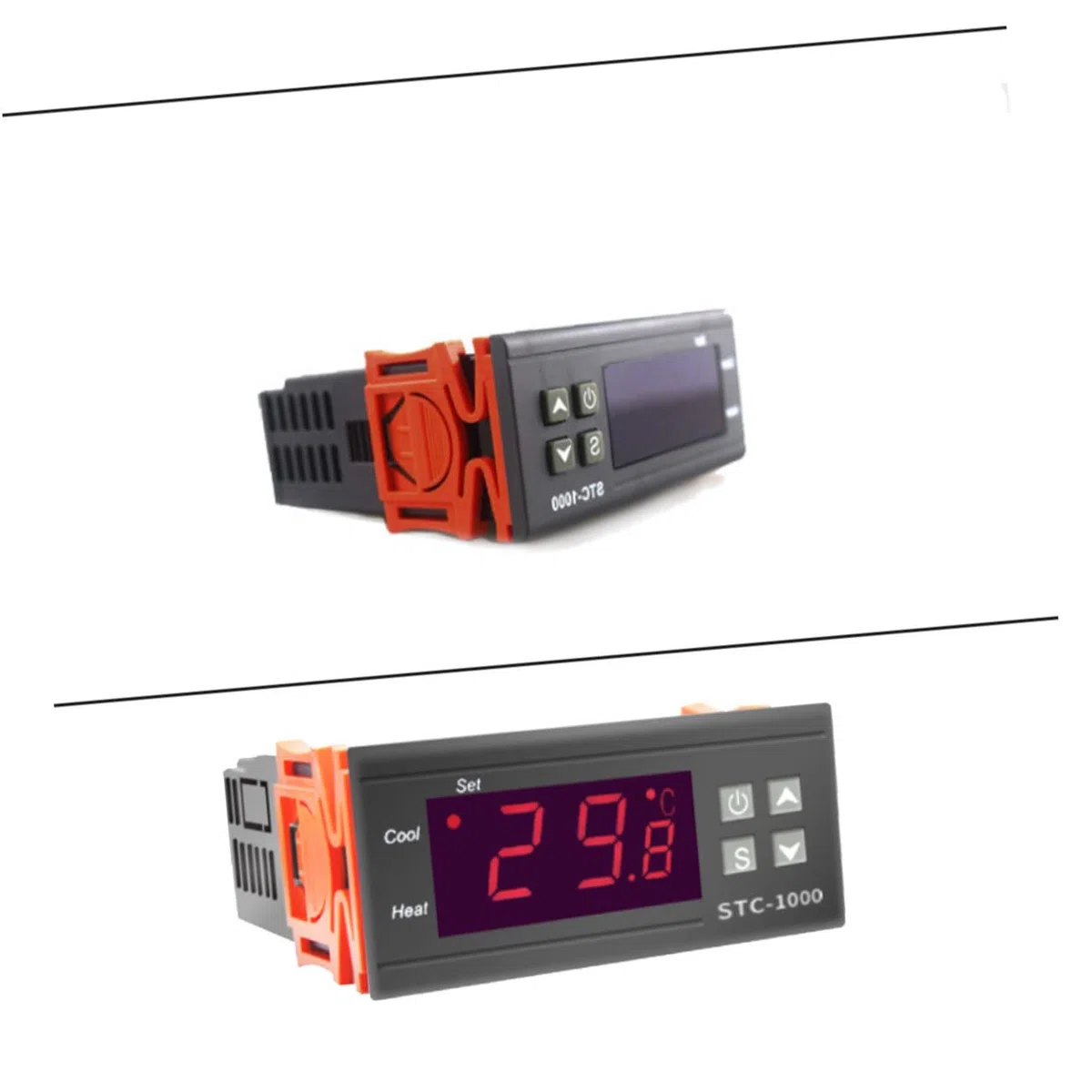 DOITOOL 2 Piezas elegante termostato incubadora pecera controlador de interruptor controladores de interruptores tanque de peces termostato controlador de temperatura del acuario cambiar