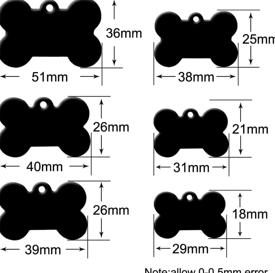 100 piezas de etiquetas de identificación de aluminio personalizadas con nombre de perro y gato, número de teléfono, dirección, etiquetas de identificación para mascotas, etiquetas de identificación