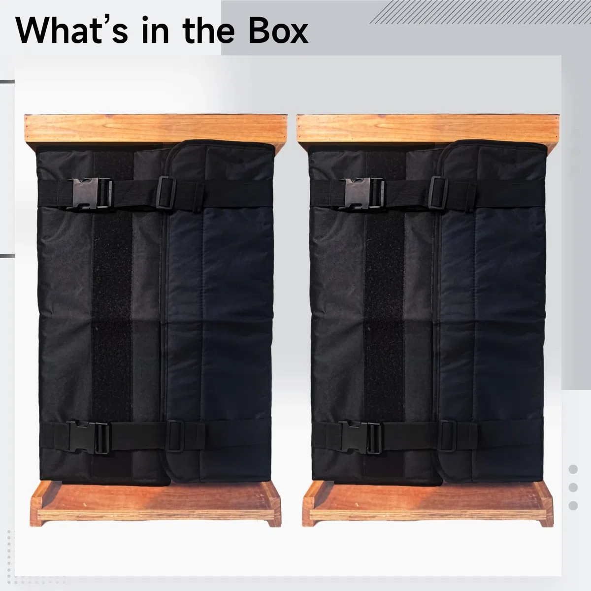 2 fundas ajustables aislantes, tela Oxford 600D impermeable, envoltura de abeja de invierno, perlas de algodón resistentes al viento, protección de aislamiento contra el clima frío