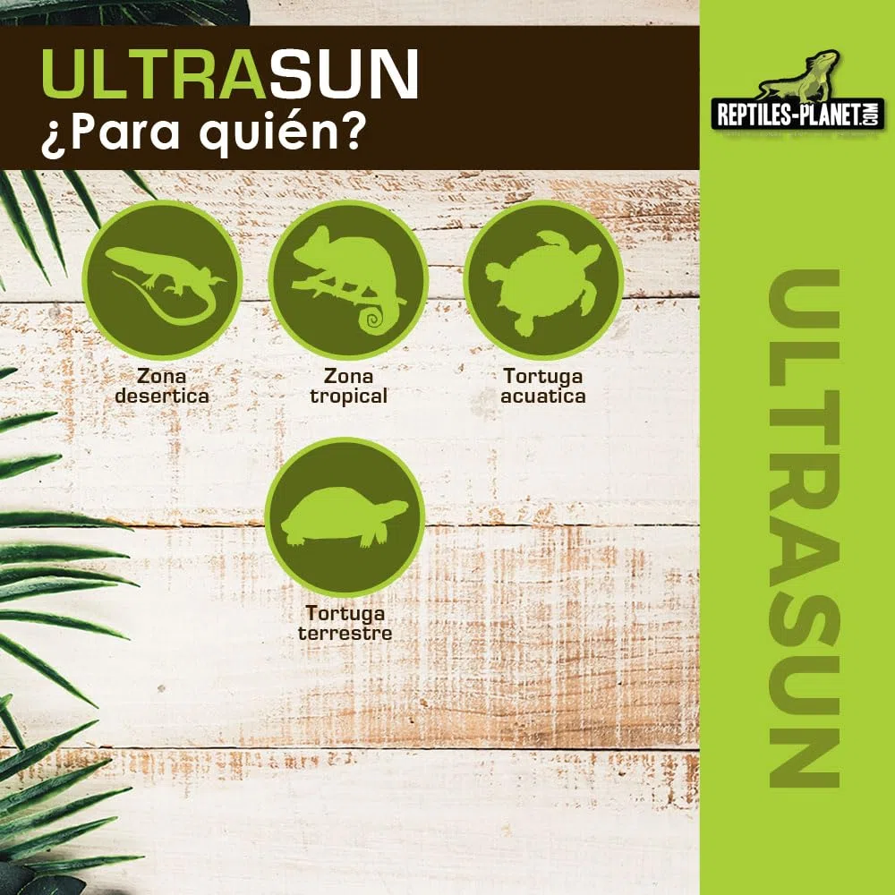 Reptiles-Planet Lámpara De Vapor De Mercurio De Espectro Completo Ultrasun, 80W