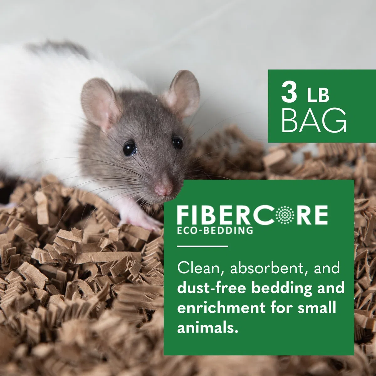 ECO BEDDING Ropa de cama de papel 99% libre de polvo para mascotas pequeñas y pájaros, ecológico natural, 60 L