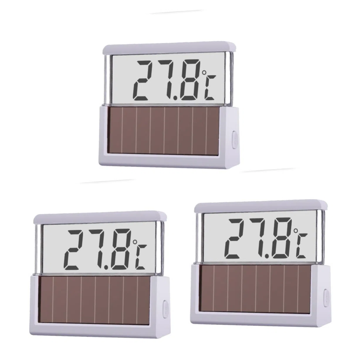 Yardwe 3 Piezas termometro digital LED agua del acuario agua del tanque de peces medidor de temperatura del termómetro digital pecera tronco acuario calabaza pescar