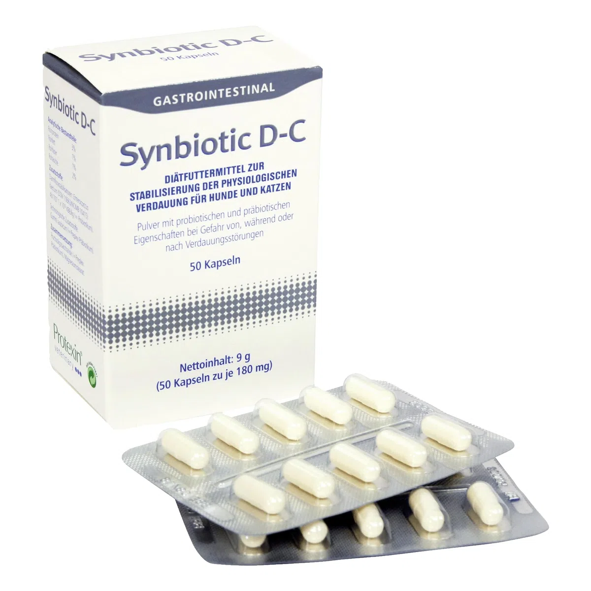Synbiotic D-C Cápsulas de Alimentos dietéticos para Perros/Gatos 50 Piezas
