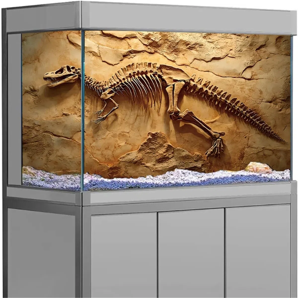 Etiqueta engomada del Fondo Acuario de la decoración Tanque Peces 3D