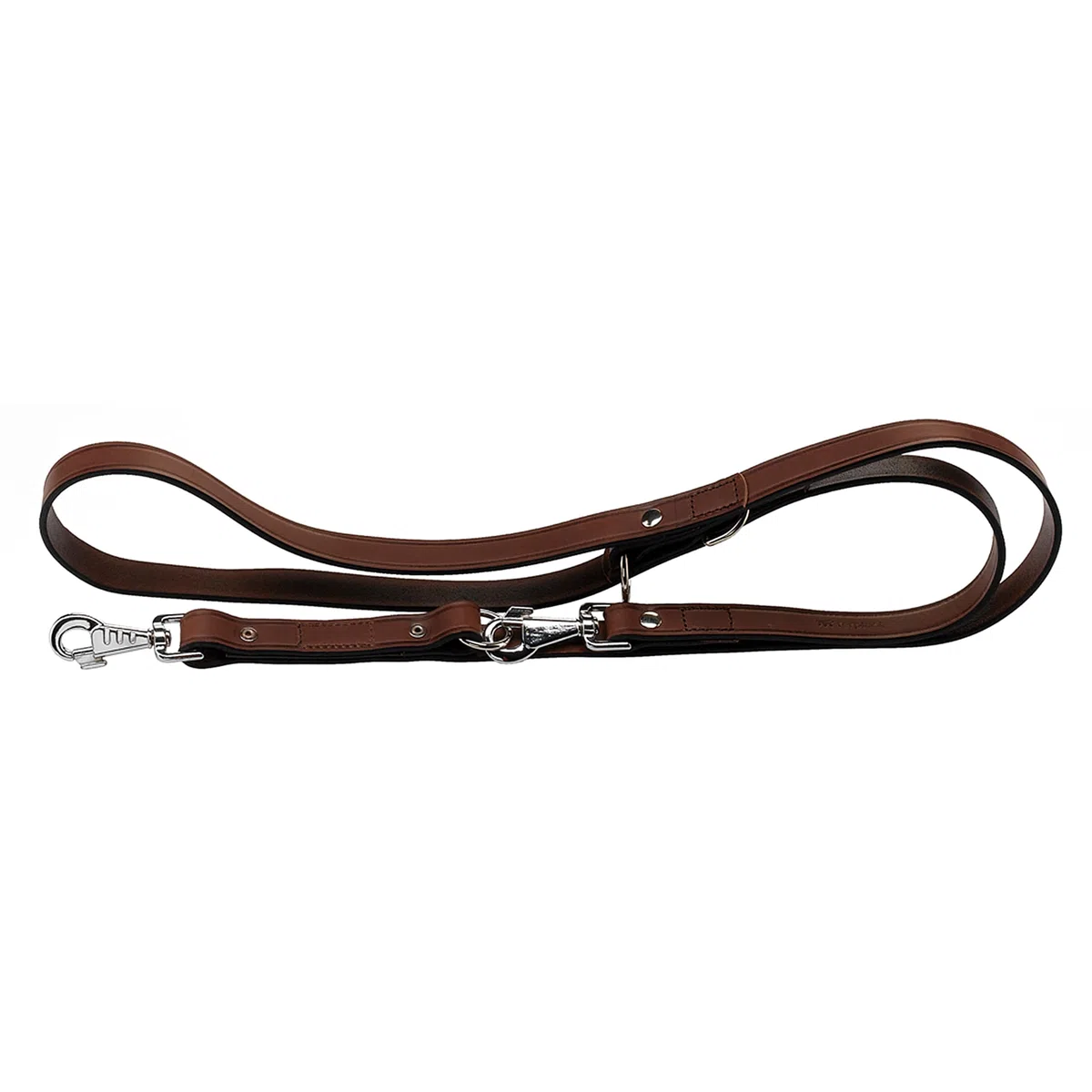 Ferplast Feplast 75147958 Correa para El Adiestramiento de Perros VIP Ga22/200, Robusto Cuero de Toro, Longitud Regulable, 22 Mm x L, 120 x 200 Cm Marrón