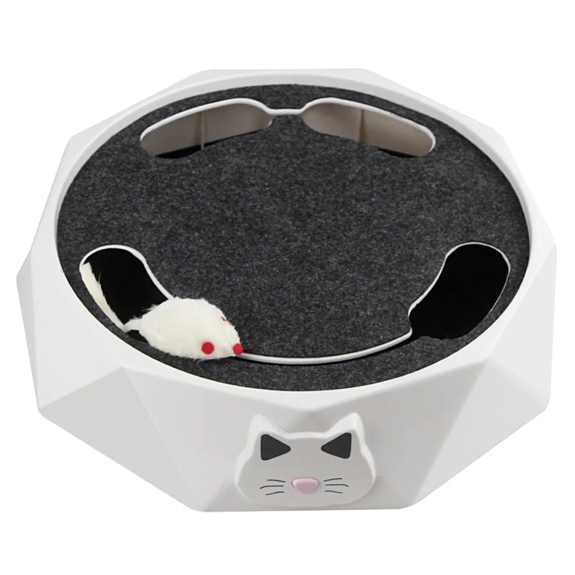 Gadpiparty Juguete Interactivo para Gatos Ratón Eléctrico Que Simula Experiencia de Caza y Acción de Excavar, Material Abs y Funciona 3 Baterías AA