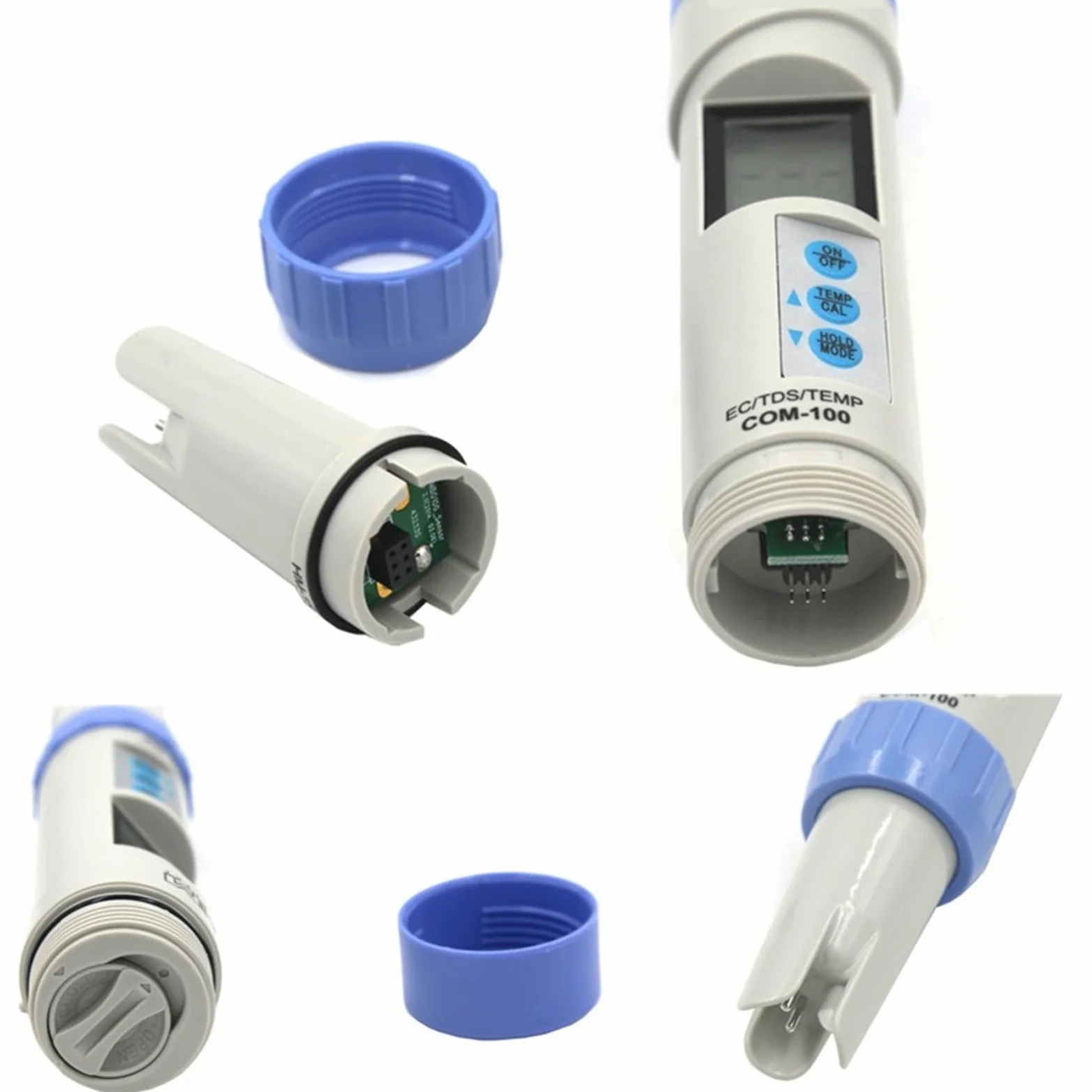 Probador de Agua, Analizador de CE Profesional, medidor de TDS, comprobador de Temperatura con calibración automática y retención de Datos, Herramientas de medición for Piscinas.
