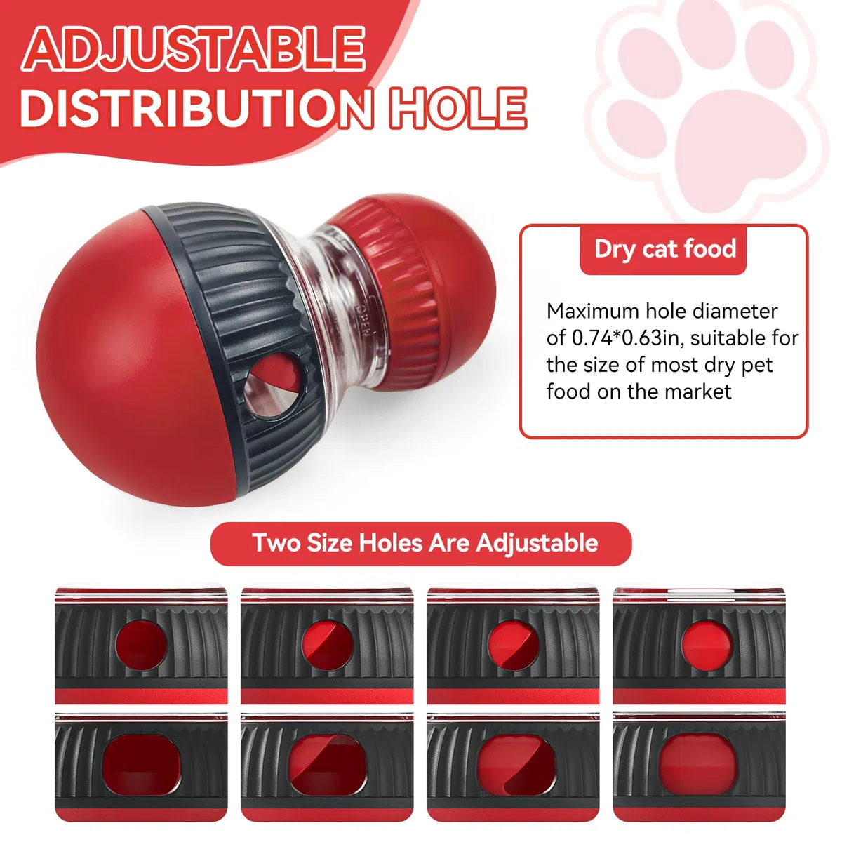 Dispensador de golosinas para gatos, dispensador de bolas de juguete para gatos, juguetes interactivos, rompecabezas de interior, rompecabezas de comida lenta, resuelve el aburrimiento y aumenta la