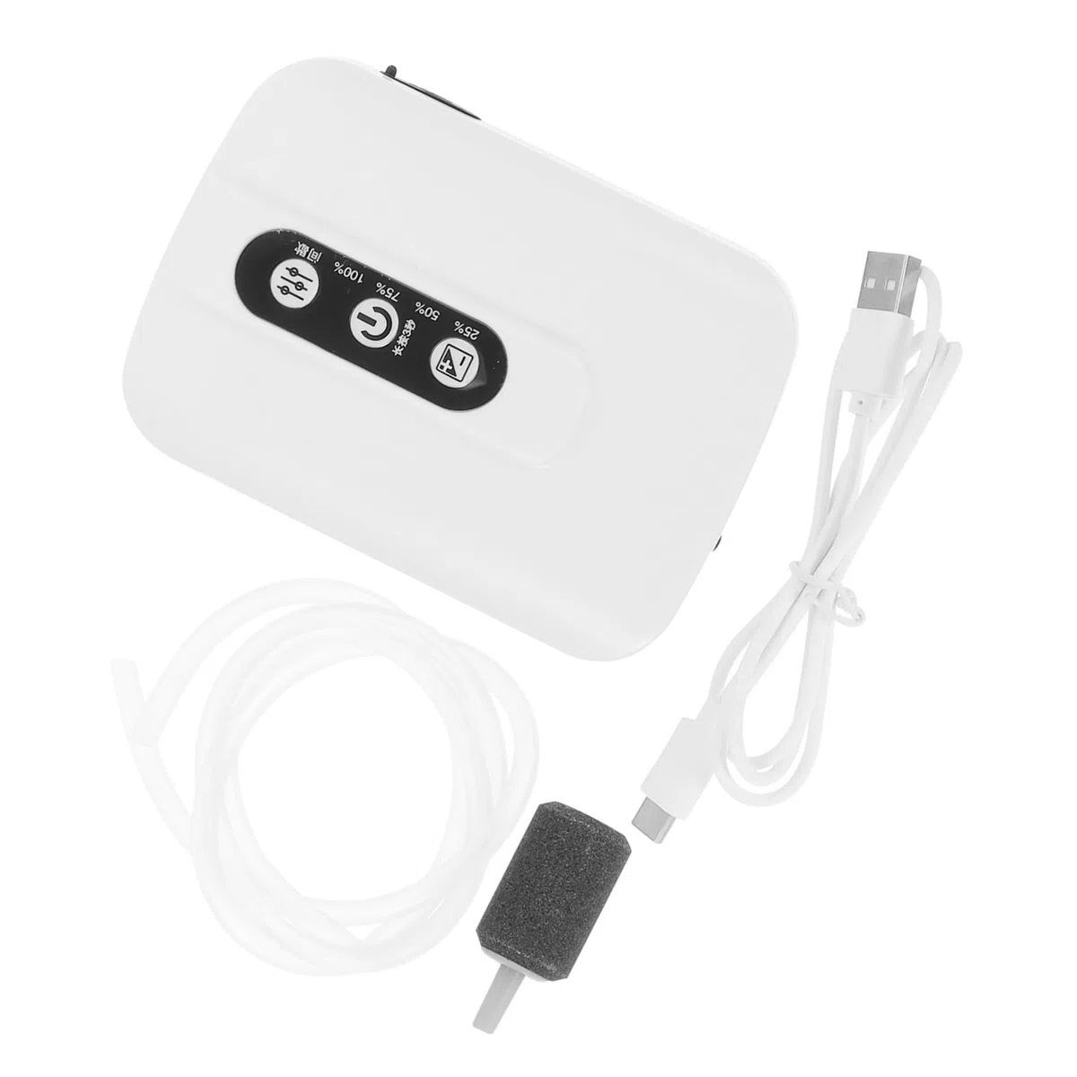 1juego Bomba De para Acuario USB Aireador Compacto y Silencioso para Peceras Generador De Burbujas De Suministro Acuático y Práctico