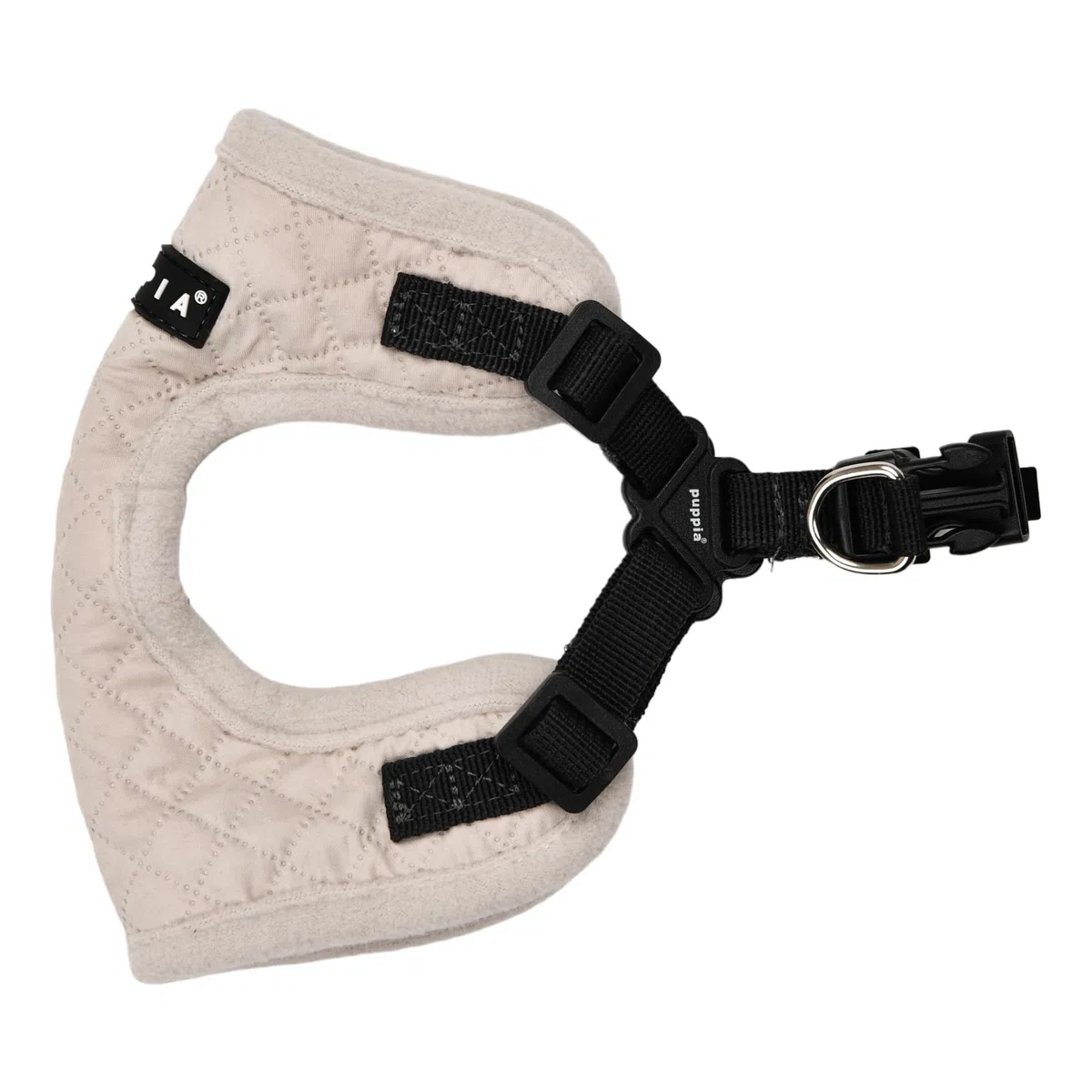 Puppia Irvin Comfort - Arnés cómodo para Perro, diseño de Diamantes, Cuello y Pecho Ajustables para Perros pequeños y medianos, Color Crema, Talla M